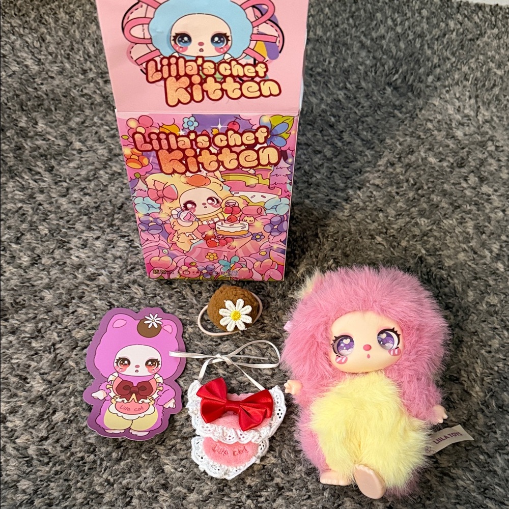 Pink and Yellow Stuffed Animal